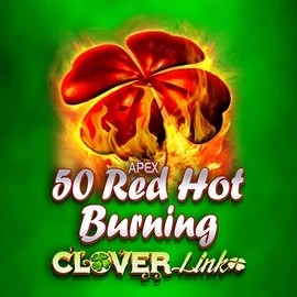 50 Red Hot Burning Clover Links logo by Novomatic Wonaco Casino