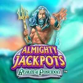 Official Jackpots logo: Almighty Jackpots – Realm of Poseidon by Novomatic at Wonaco Casino