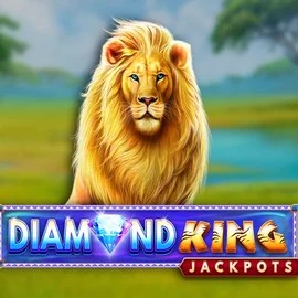 Diamond King Jackpots logo by SpinPlay Games at Wonaco Casino