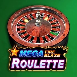 Mega Fire Blaze Roulette online game logo by Playtech on wonacoo.com