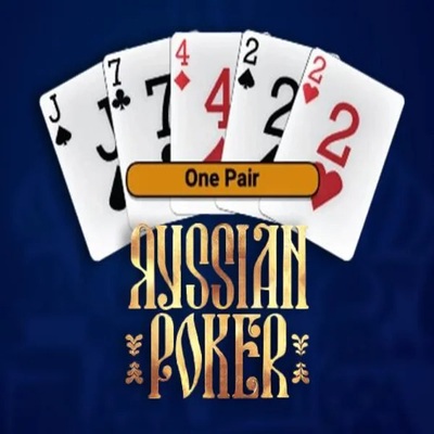 Russian Poker slot logo by OneTouch Games at Wonaco Casino