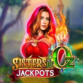 Sisters Of Oz Jackpots slot logo by Triple Edge Studios at Wonaco Casino
