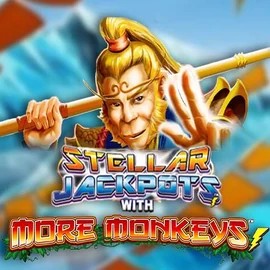 Official Jackpots logo: Stellar Jackpots with More Monkeys by Lightning Box Game at Wonaco Casino